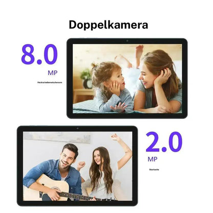 PRITOM 15 - 10,1-Zoll-Android-Tablet, 16 GB RAM, 64 GB ROM, mit Tastaturgehäuse und Stift, Dual-Kamera, 8-MP-Akku, 6000 mAh, ideales Geschenk für Schule und Alltag